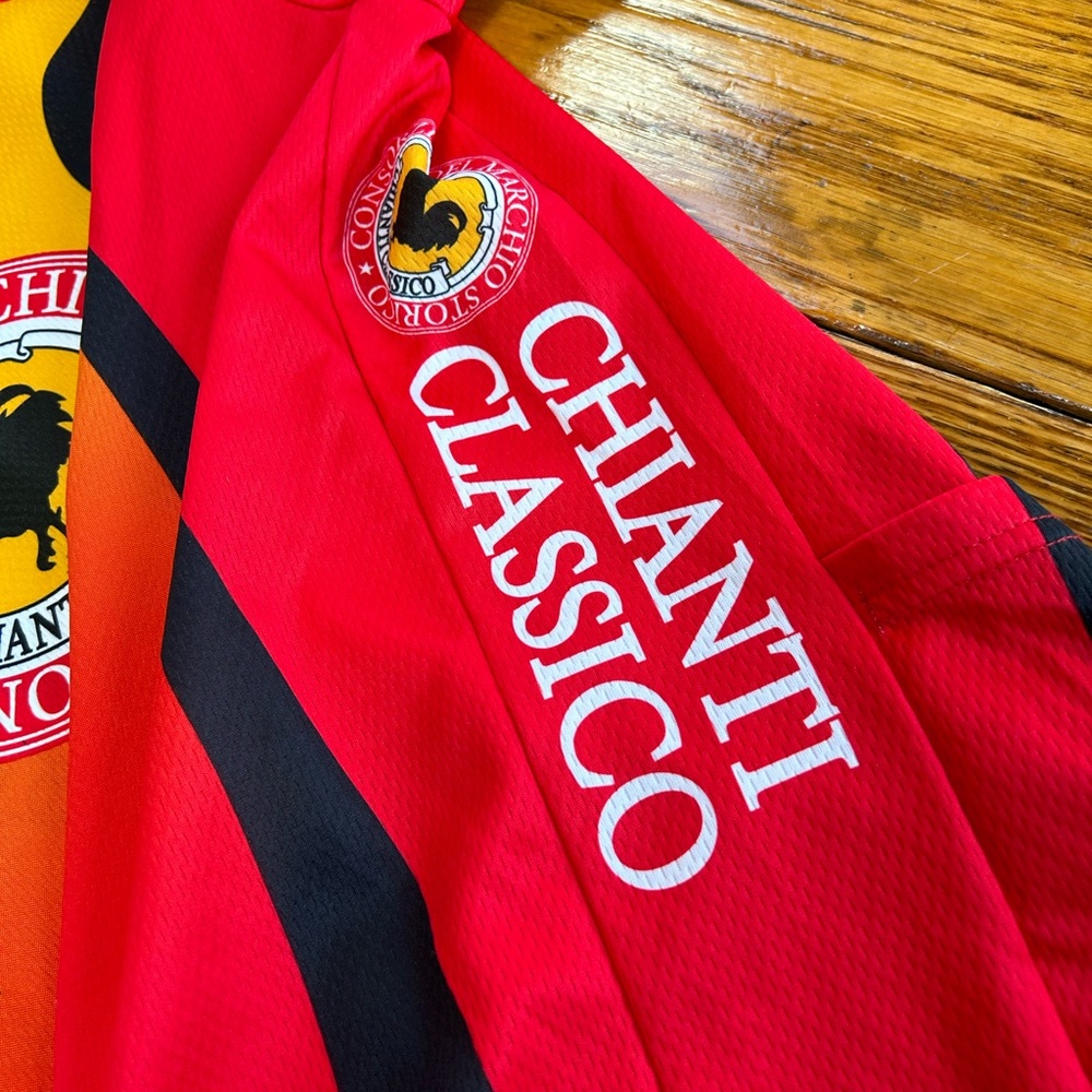 SMS Santini cycling jersey red/gold w/back pockets.Chianti Classico. Size XXL. - Picture 9 of 12